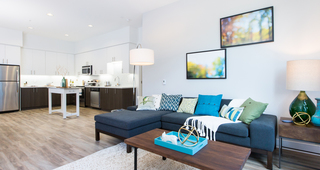 Open loft-style floor plans with ten-foot ceilings